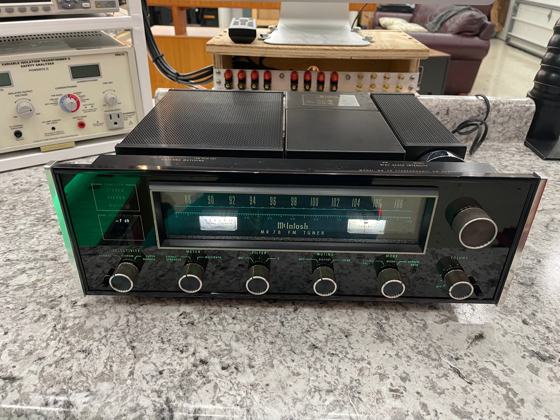 McIntosh MA6200 Integrated Amplifier and Matching MR78 Tuner.