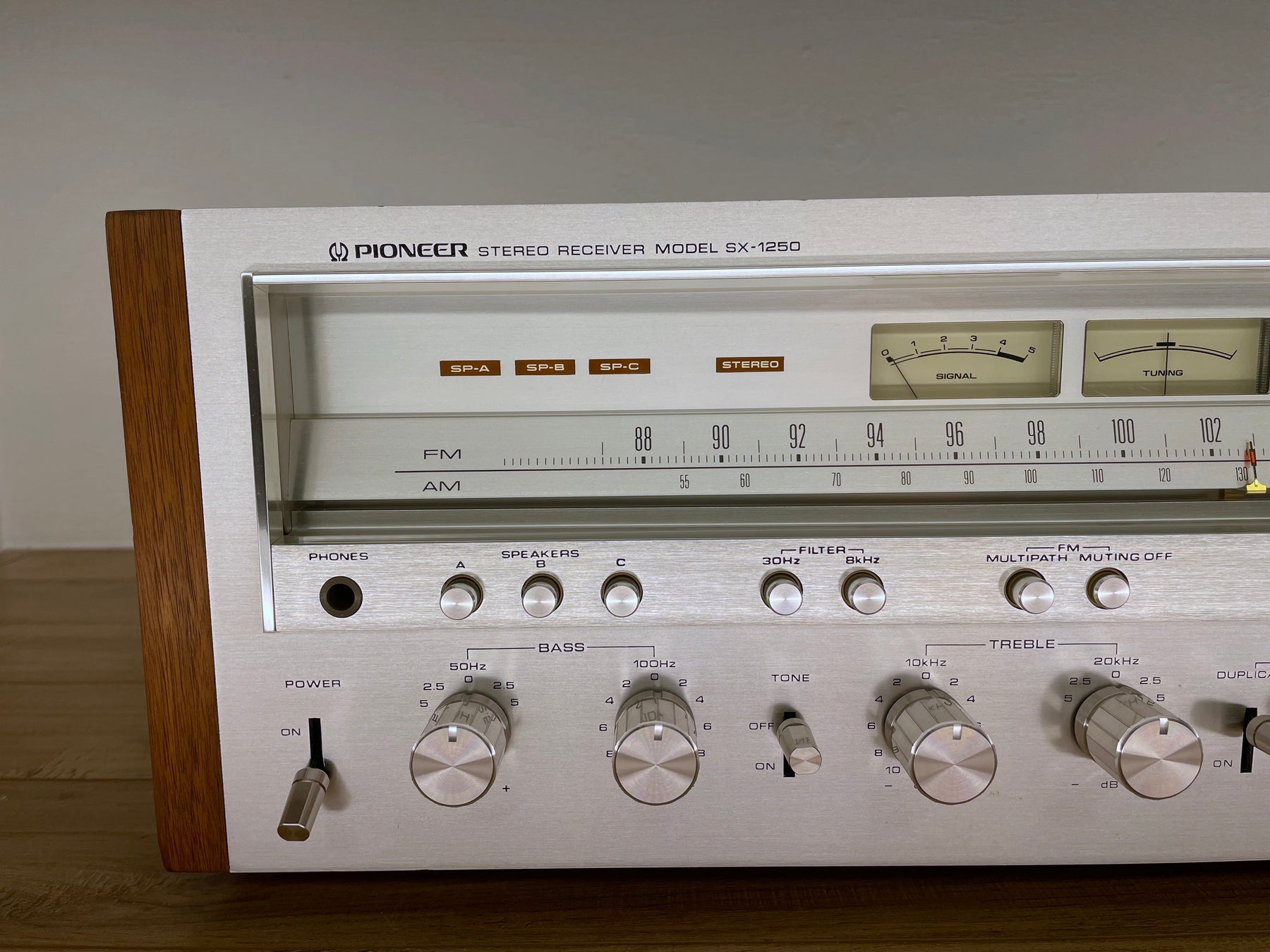 Restored Pioneer SX1250 Receiver