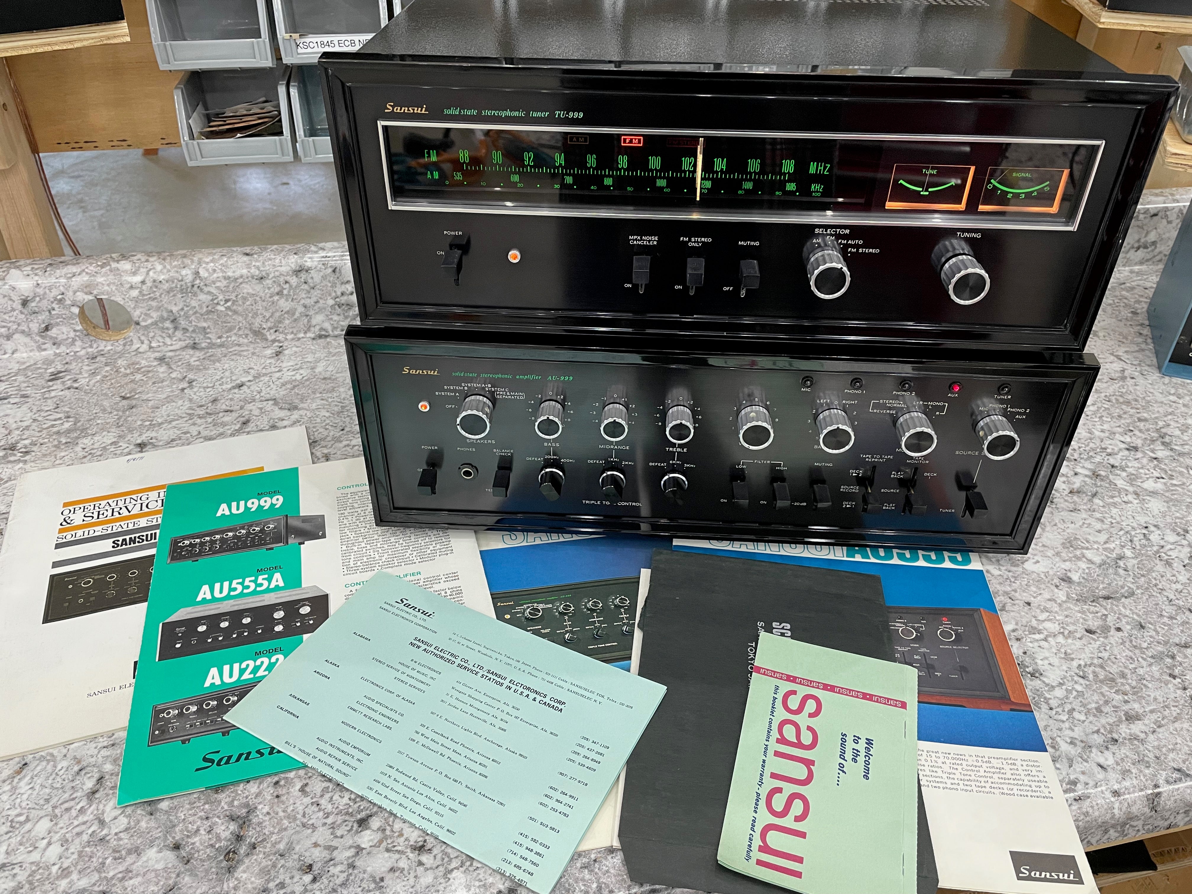 Sansui AU-999 TU-999 Pair