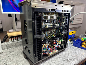 Onkyo M-510 Power Amplifier with a fresh restoration: Ultra rare, ultra heavy, and ultra beautiful