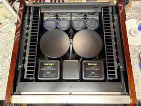 Onkyo M-510 Power Amplifier with a fresh restoration: Ultra rare, ultra heavy, and ultra beautiful