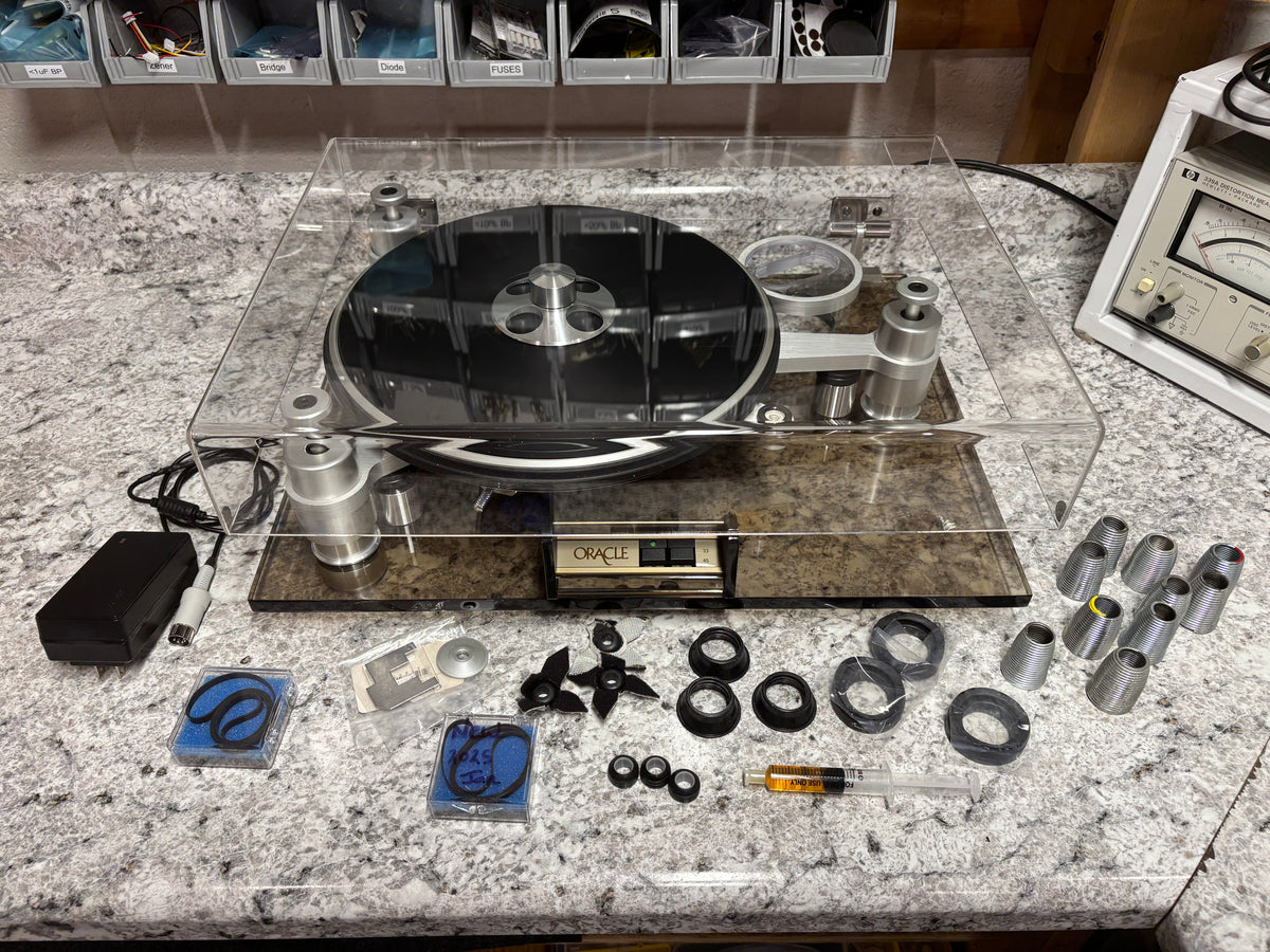 Oracle Delphi Series IV Turntable with MVSS and extra Tune-up parts!