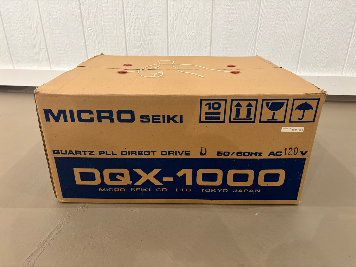 Micro Seiki DQX-1000 Restored and Serviced. 120V version with original box!!!!