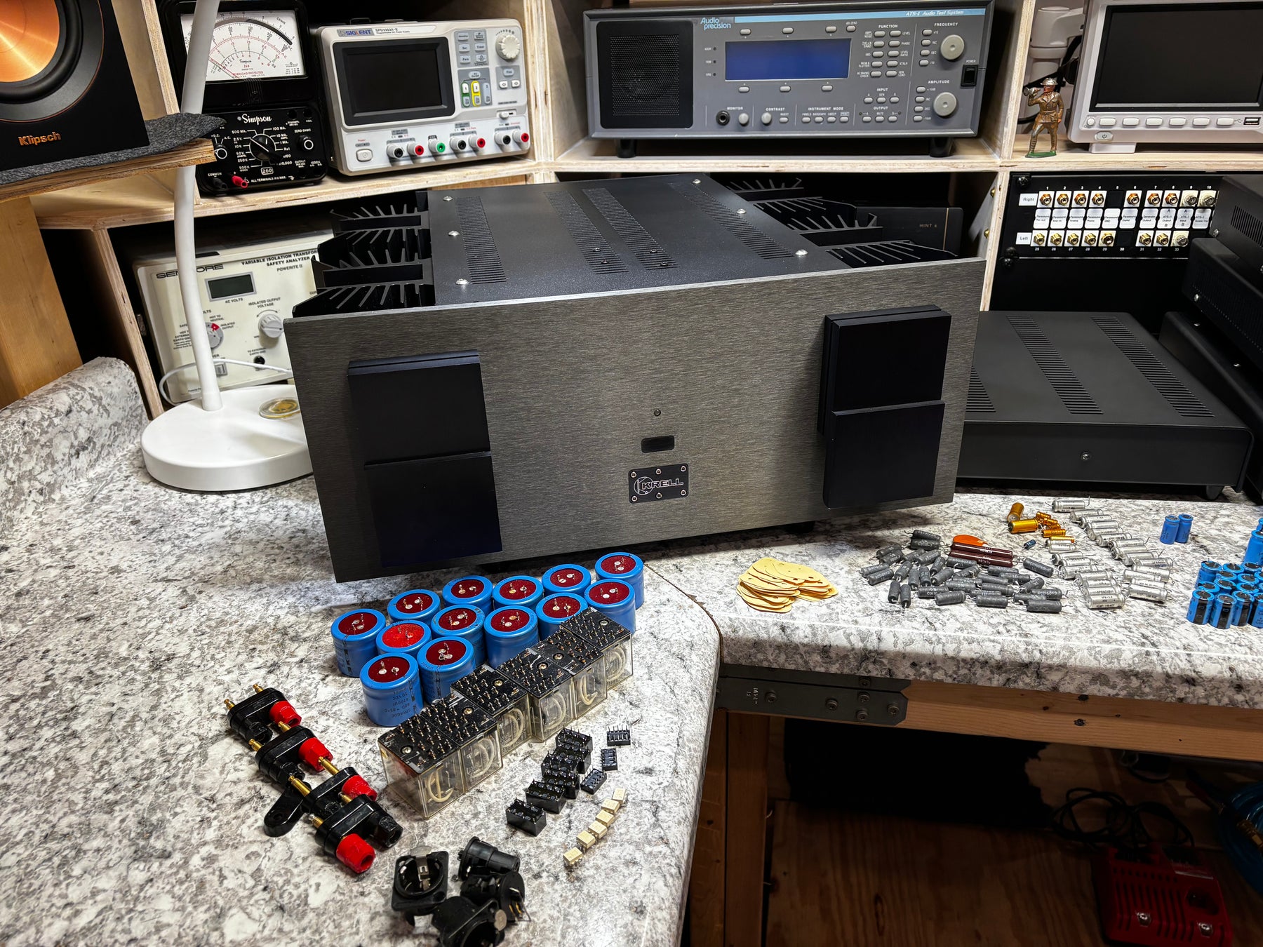 Krell KSA-150 Power Amplifier. Full Restoration and Service