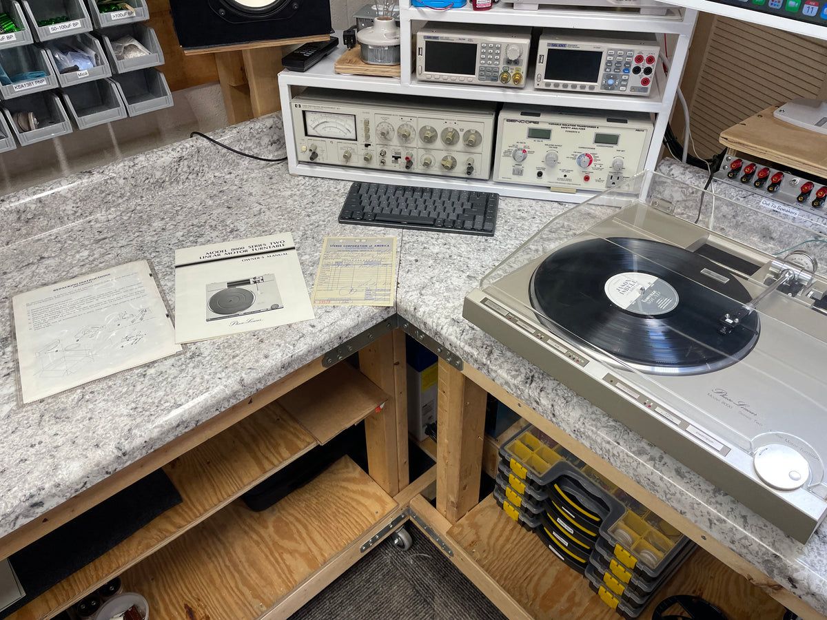 Refurbished and upgraded Phase Linear 8000 Series 2 Linear Turntable