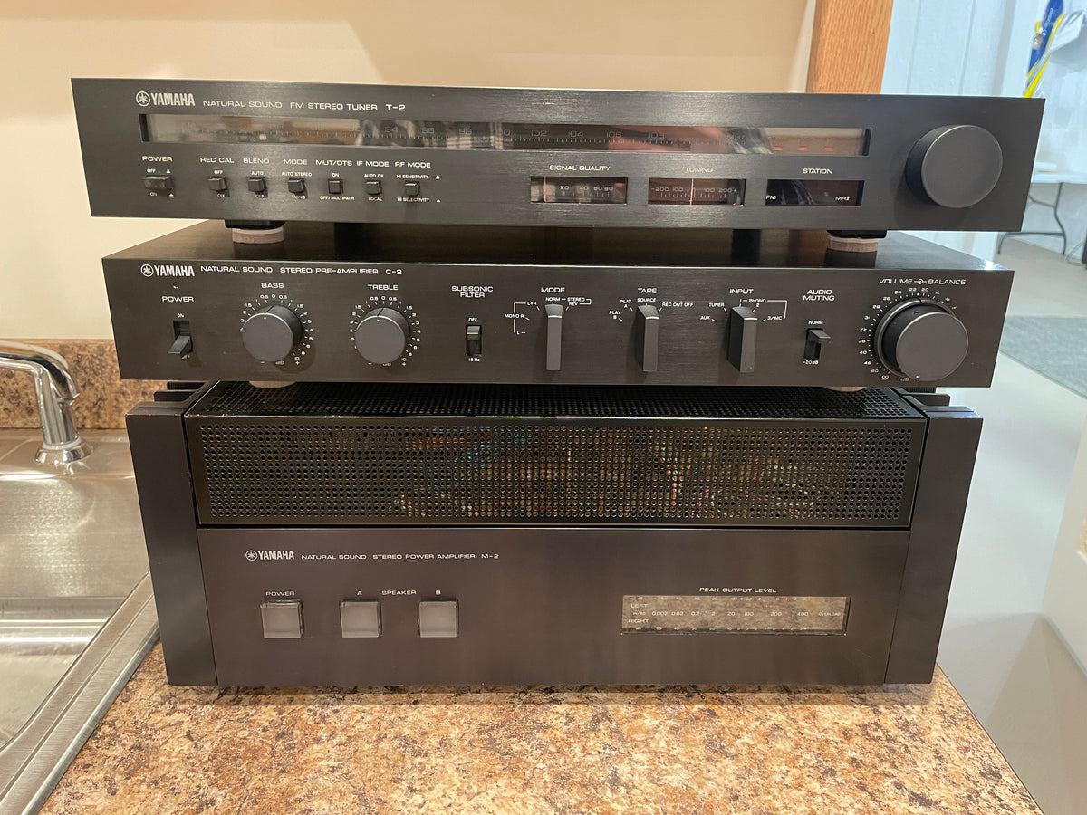 Fully restored Yamaha M-2, C-2, T-2 Integrated Stack!