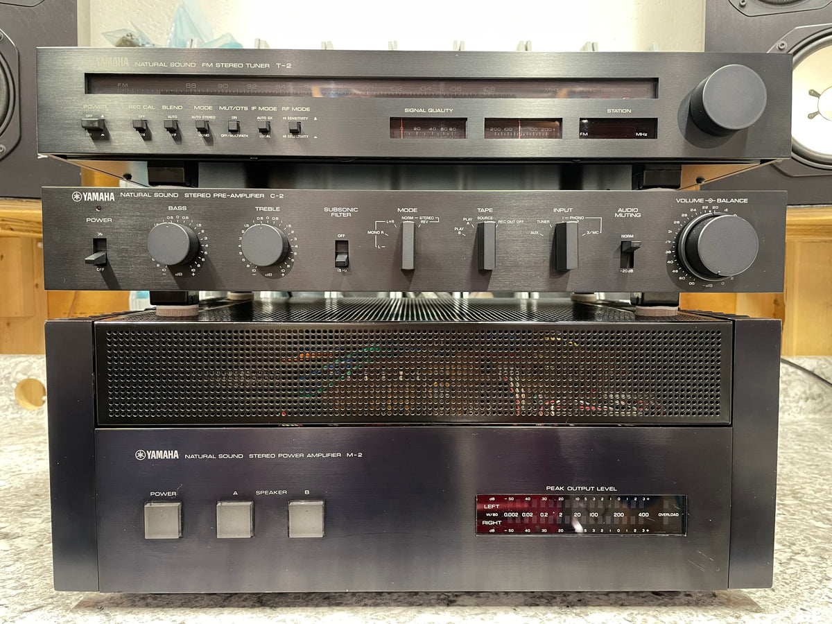 Fully restored Yamaha M-2, C-2, T-2 Integrated Stack!
