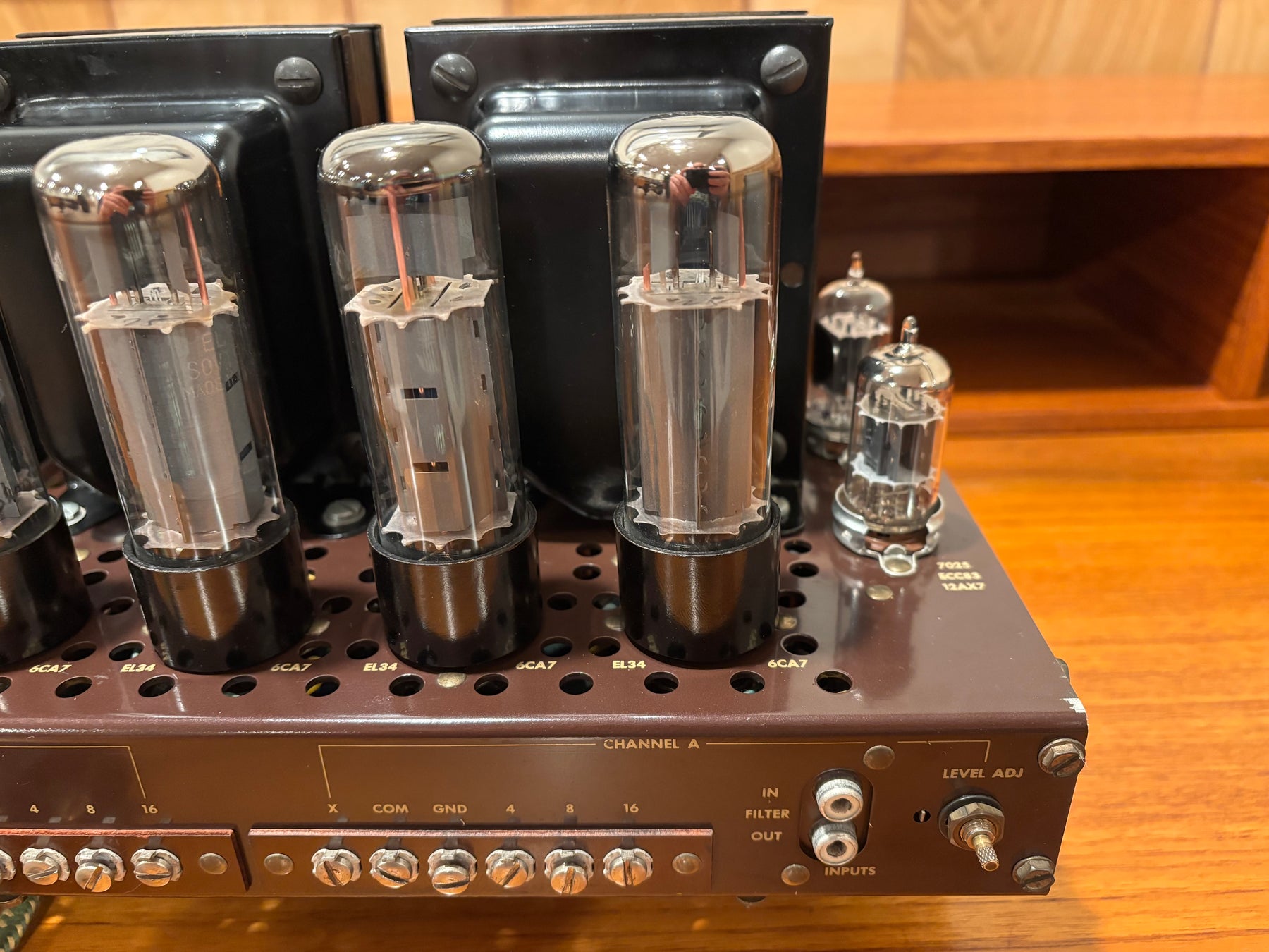 Fisher SA-300 Tube Amplifier.  Recent restoration with high-end components.