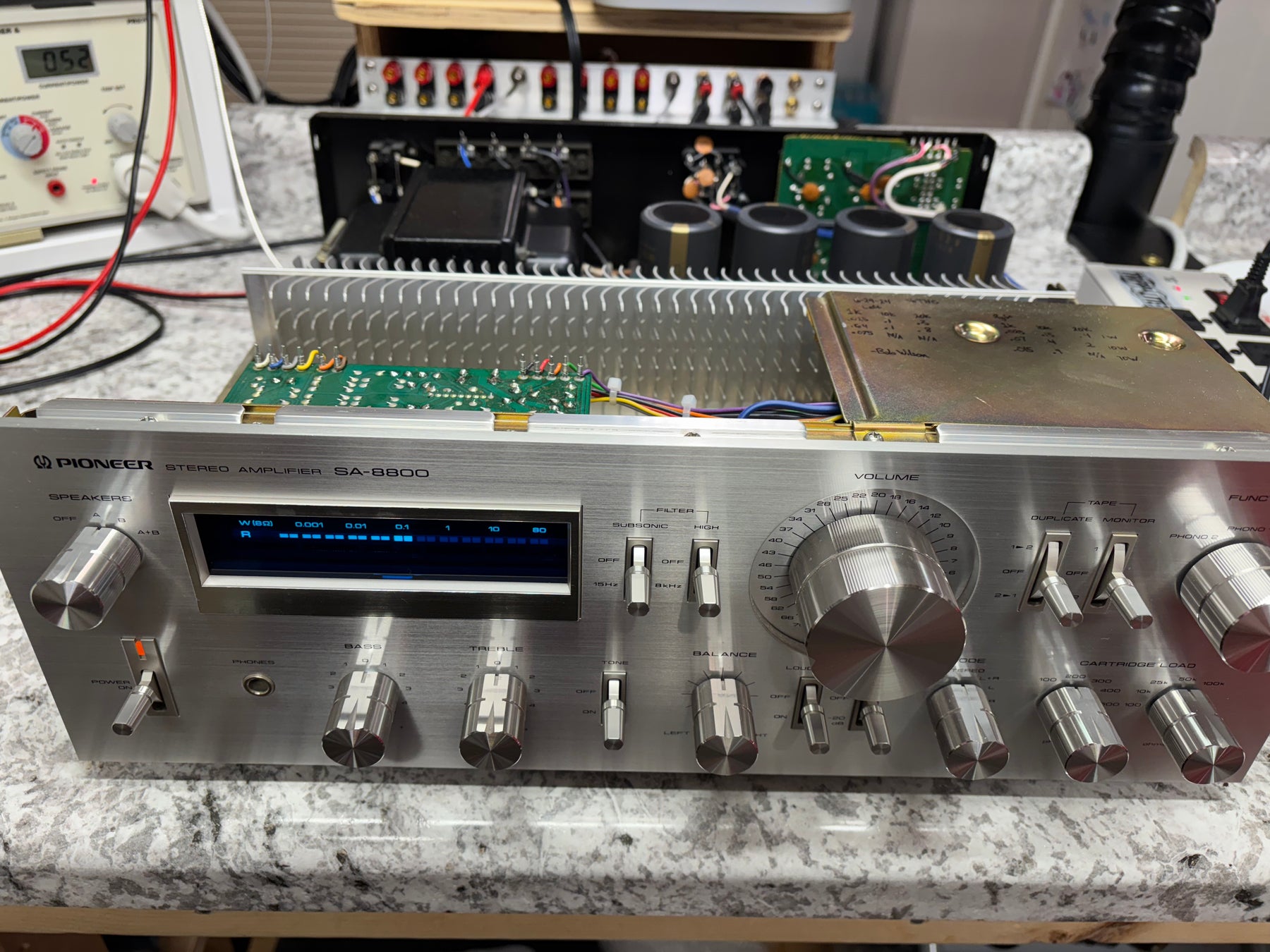 Pioneer SA8800 Integrated Amplifer Restored and Recapped