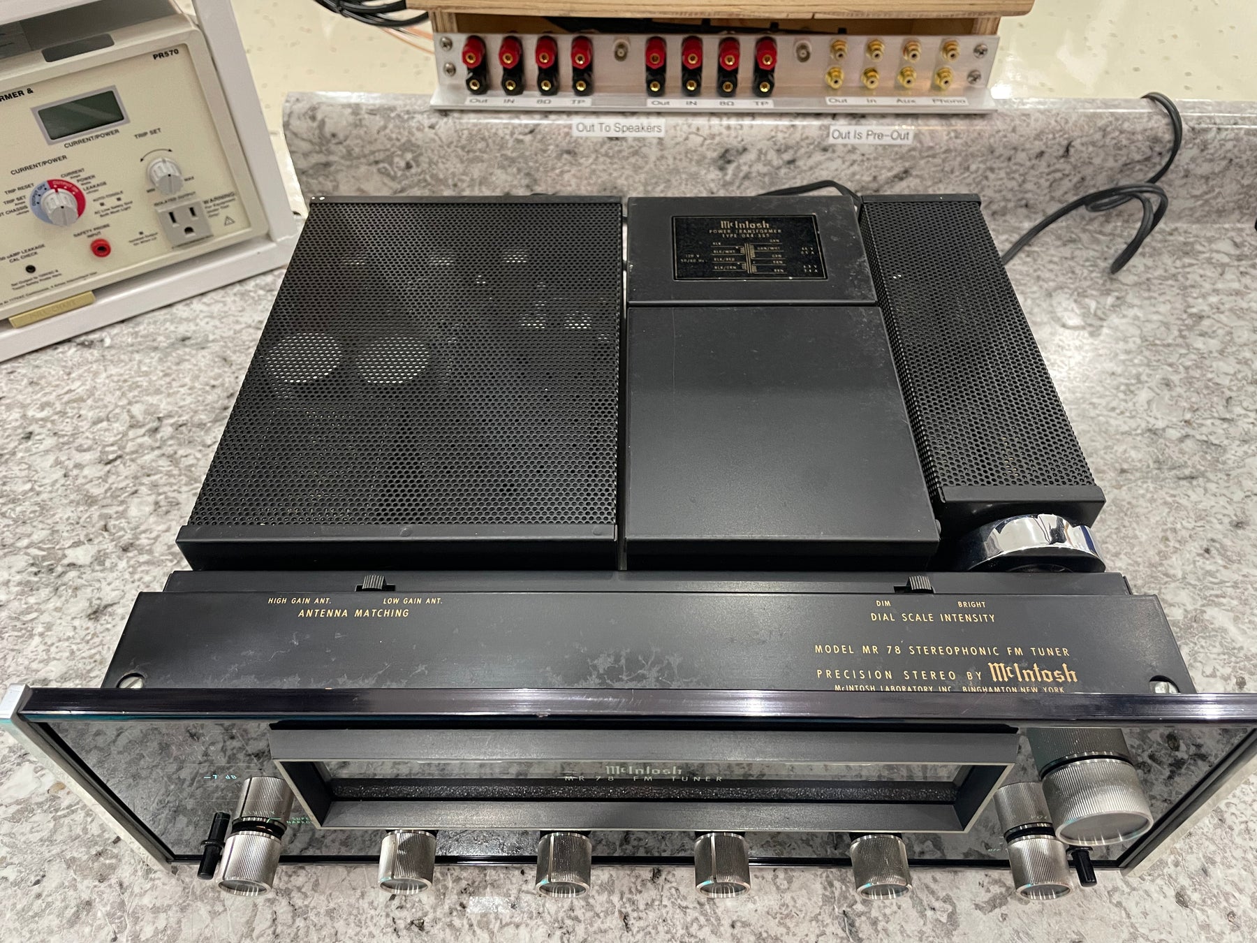 McIntosh MA6200 Integrated Amplifier and Matching MR78 Tuner.