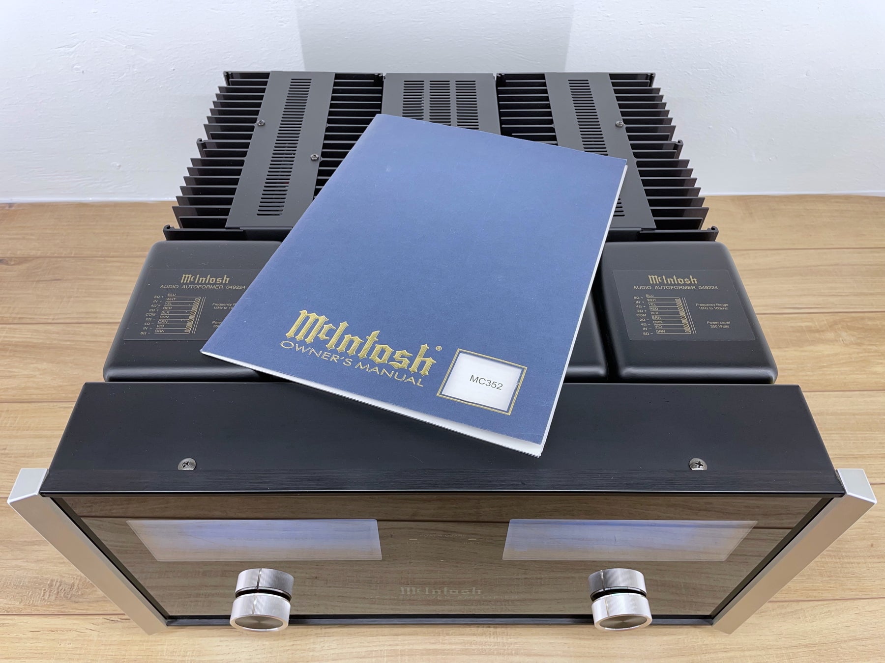 McIntosh MC352 Power Amp. LEDs installed and Serviced. Factory Packaging and Manual Included