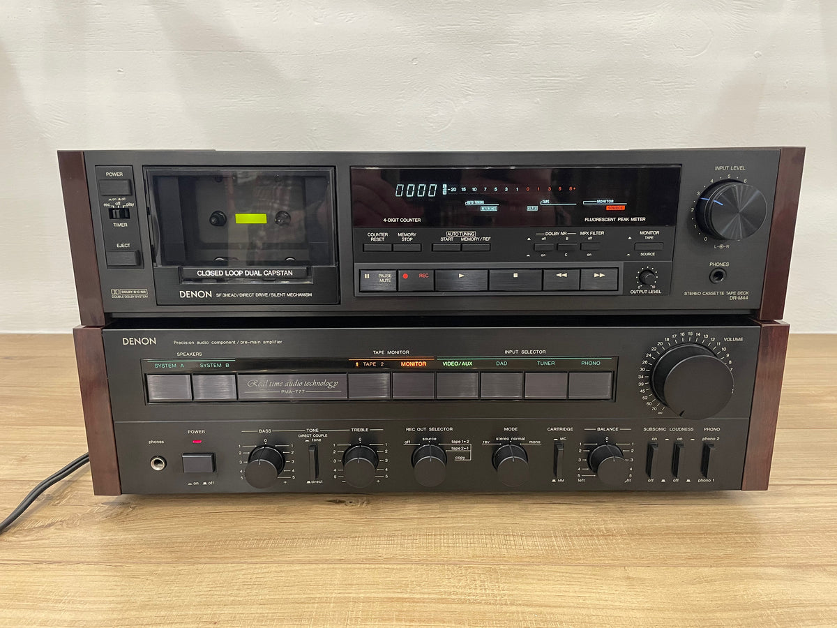 Denon PMA-777 Integrated Amplifer and matching DR-M44 Tape Deck