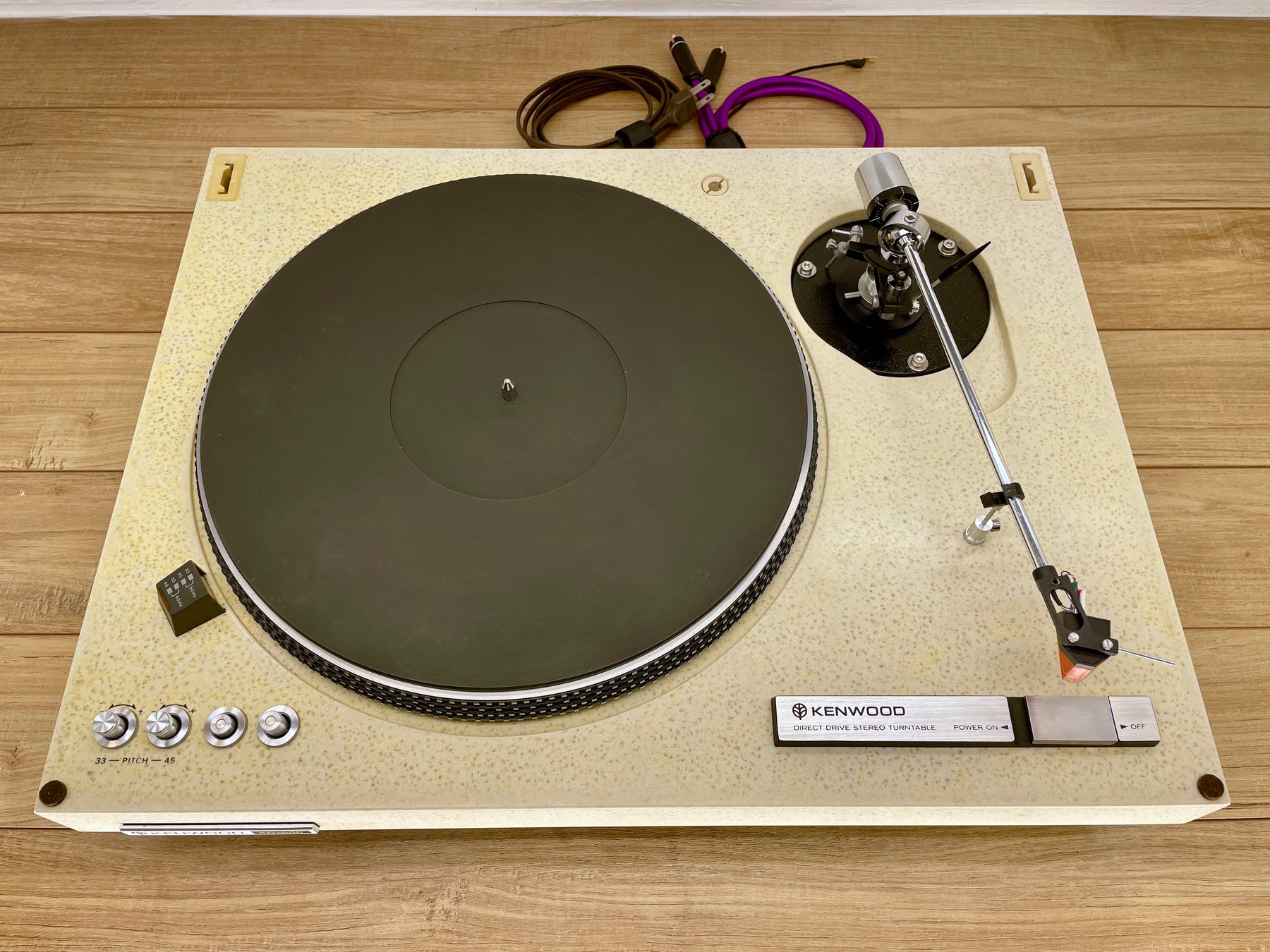 Kenwood KD-500 Turntable with Grace G-707 Tonearm and Upgrades Galore